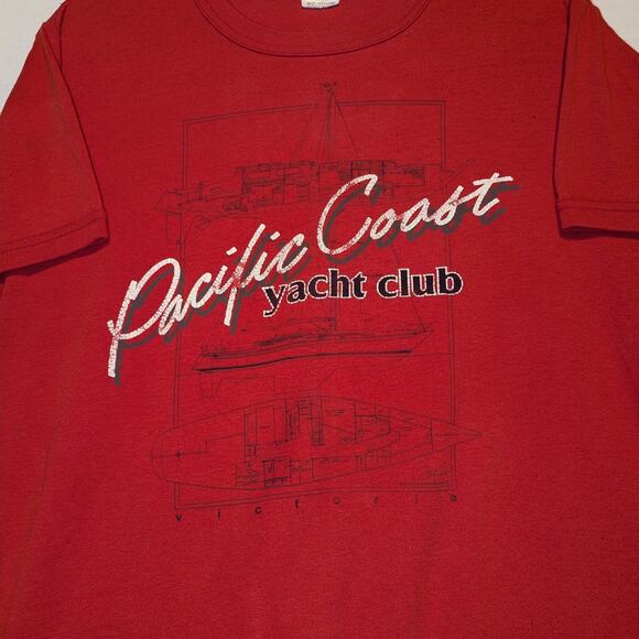80s Pacific Coast Yacht Club t shirt - Picture 3 of 6